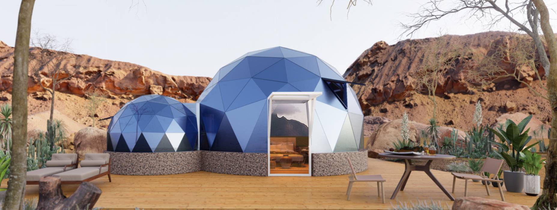 东海县球形智能光伏玻璃星空房